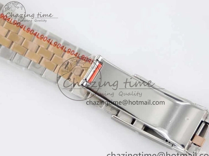 MiroTime 0310 Tailored DateJust 41 126331 SS RG TWF 1:1 Best Edition 904L Steel Gray Dial Green Roman on SS RG Jubilee Bracelet VR 2450